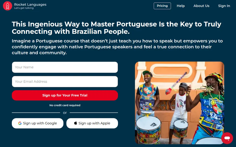 Rocket Portuguese page: The ingenious way to learn Portuguese is the key to truly connecting with Brazilian people