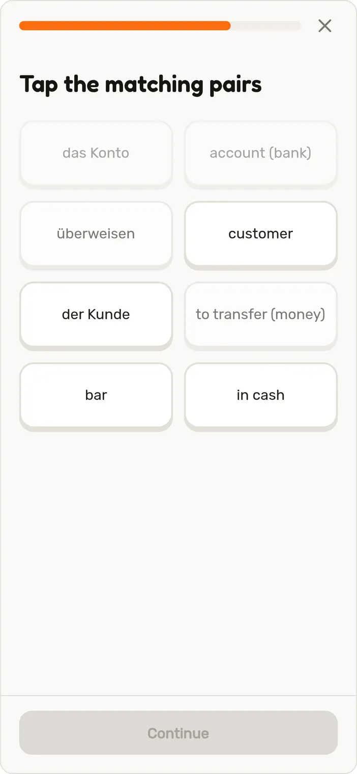 Tap the matching pairs