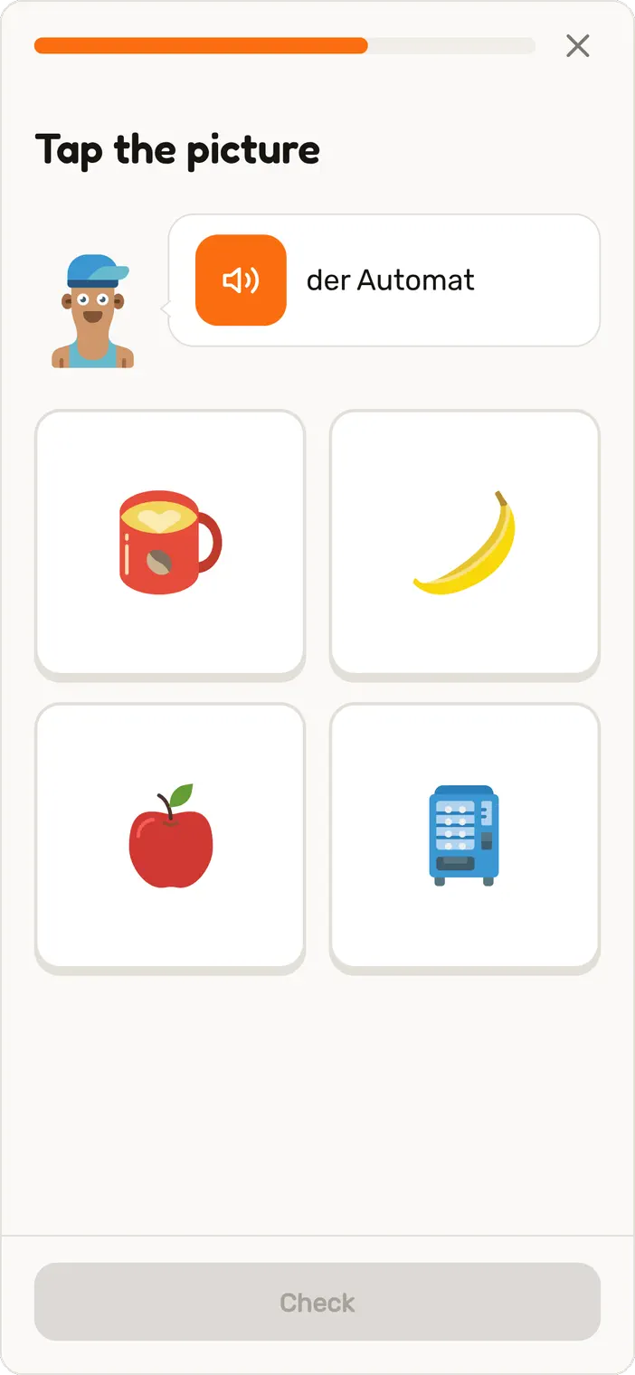 Read the sign in a Speeku German lesson
